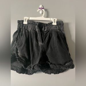 GEE GEE Size-S high waisted black jean shorts